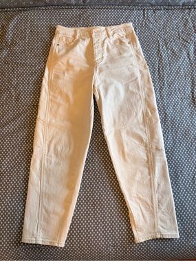 Habitual Brant Cream Barrel Leg Jeans Pants Size 0/25